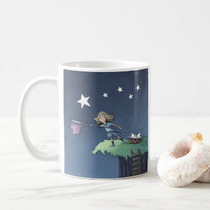 Catch a Falling Star - Collecting Wishes Two-Tone  Coffee Mug
