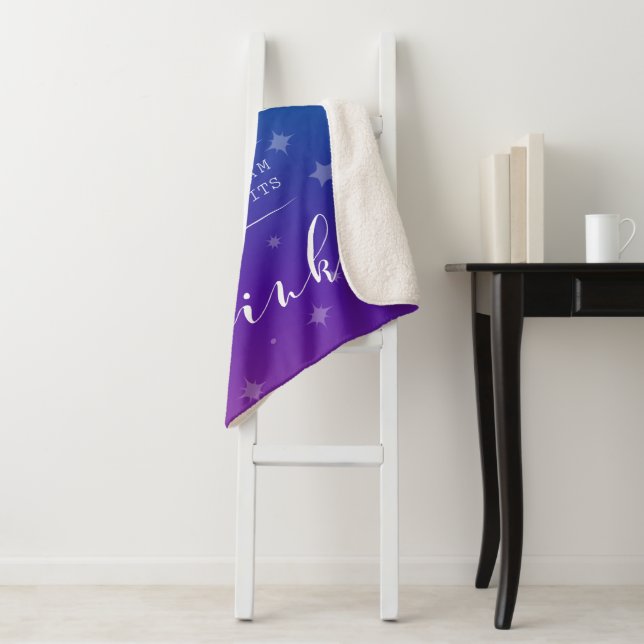 Catch a Falling Star Sherpa Blanket (In Situ)