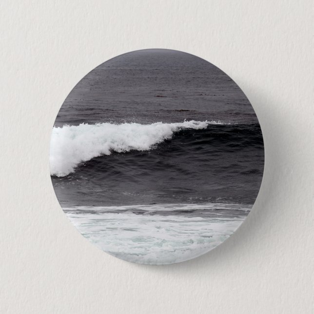 Catch a wave 2 inch round button (Front)