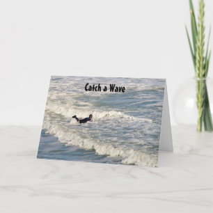 CATCH A WAVE-BIRTHDAY WISHES CARD