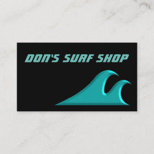 Catch a Wave Cool Surf Business Card