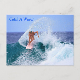 Catch A Wave Postcard