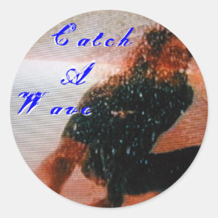Catch A Wave Sticker - Customized