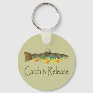 Catch and Release Fishing Keychain