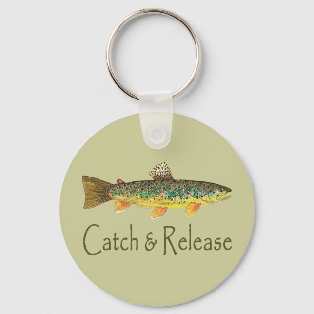 Catch and Release Fishing Keychain (Front)