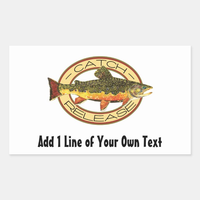 Catch and Release Fishing Sticker (Front)