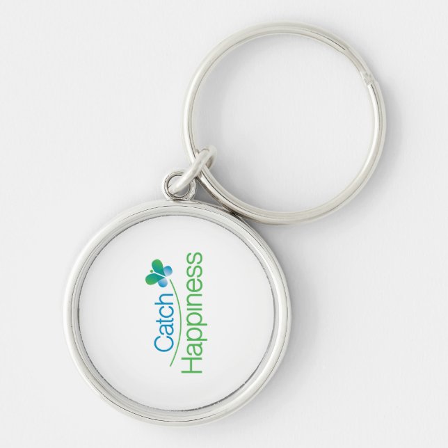 Catch Happiness in your moments! Keychain (Front)