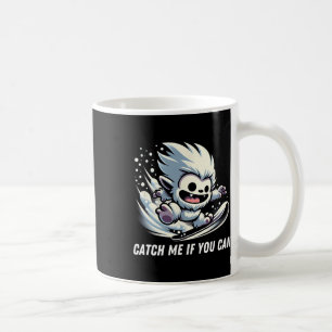 Catch If You Can Snowboarding Yeti Bigfoot Winter Coffee Mug