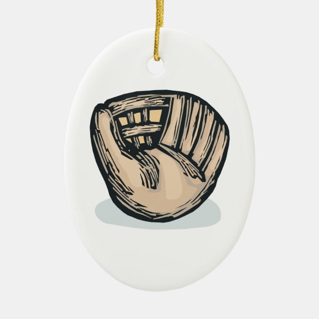 Catch It Ceramic Ornament (Front)