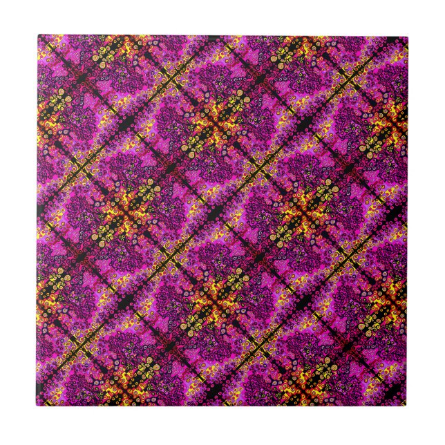 Catch me if you can Pinky! Rainbow maze Tile (Front)