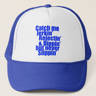 Catch me JERKIN blue Trucker Hat