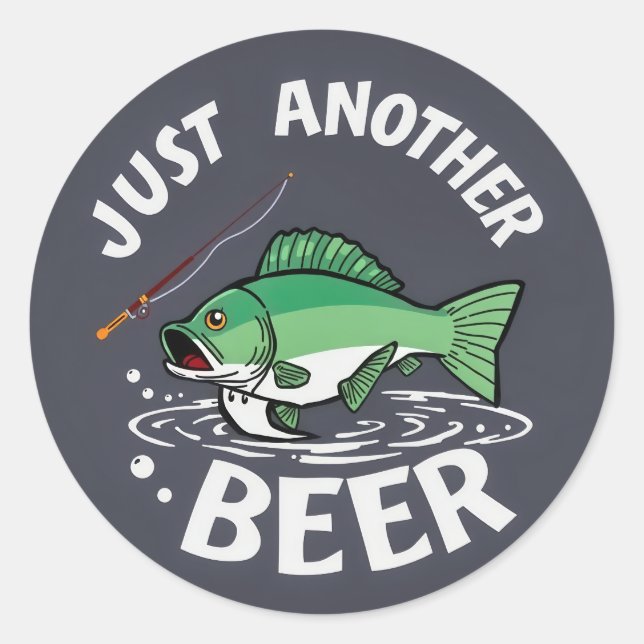 Catch of the Day: Just Another Beer Classic Round Sticker (Front)