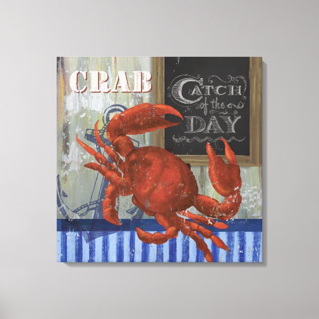 Catch of the day Seafood crab Canvas (Front)