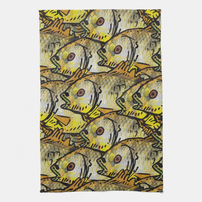 Catch of the Day (St. Andrew) Kitchen Towel (Vertical)