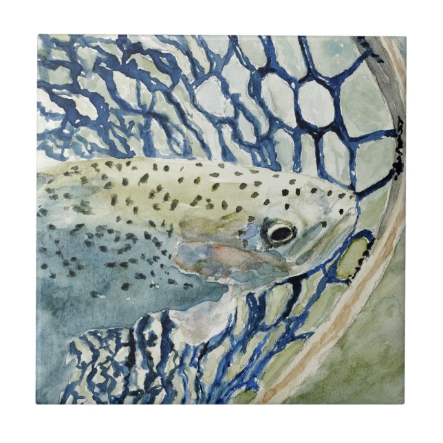 Catch & Release Fishing Designs Tile (Front)