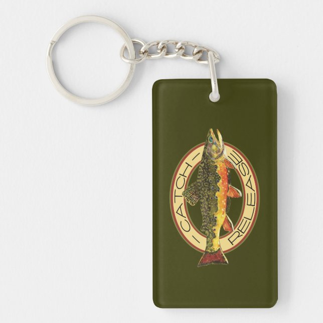 Catch & Release Fishing Keychain (Front)