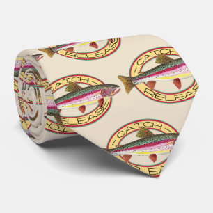 Catch & Release Rainbow Trout Fishing for Him Tie