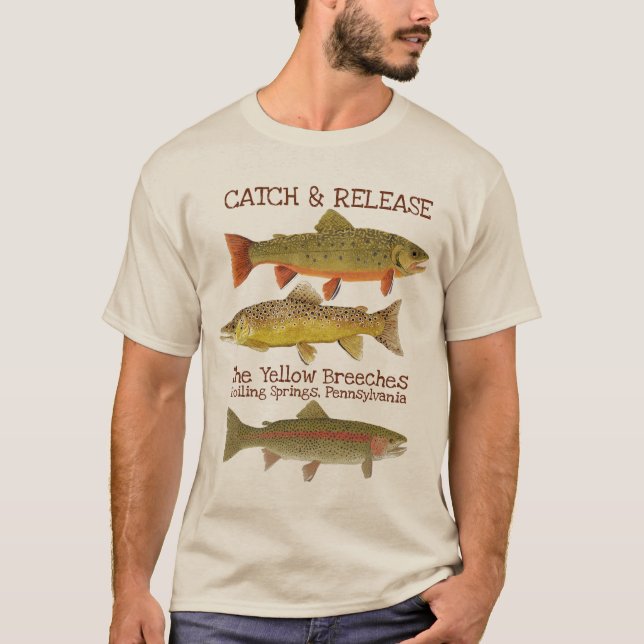 Catch & Release Trout Fishing T-Shirt (Front)