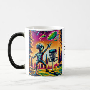 Catch the Breeze   Alien Disc Golf Magic Mug
