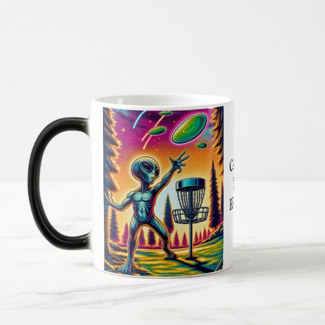 Catch the Breeze | Alien Disc Golf Magic Mug (Left)
