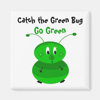 Catch the Green Bug Magnet