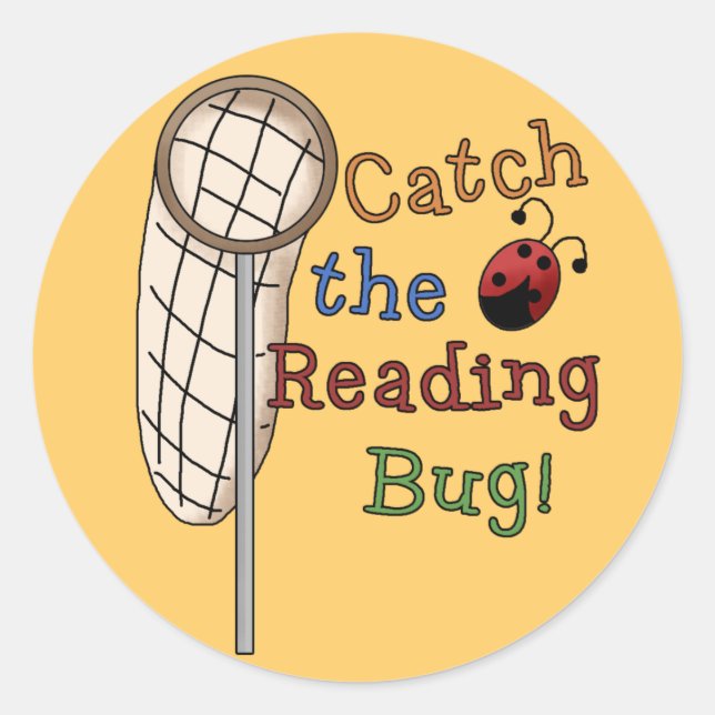 Catch the Reading Bug Stickers (Front)