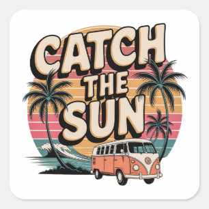 Catch the Sun Square Sticker