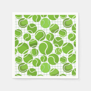 Catch the Tennis Balls Pattern Napkin