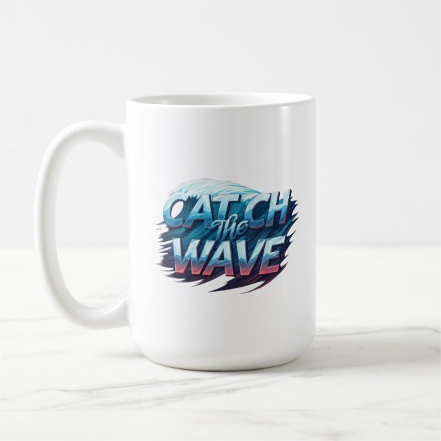 catch the wave coffee mug (Left)