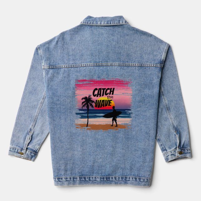 Catch the Wave Denim Jacket (Back)