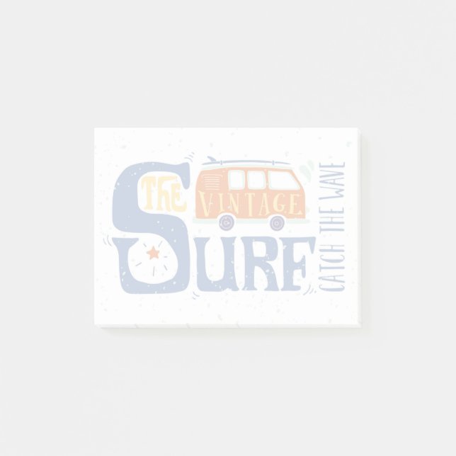 Catch The Wave Poster Post-it Notes (Front)