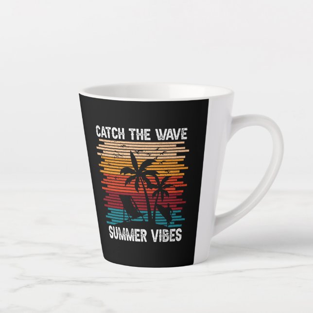 Catch The Wave Summer Vibes-43435  Latte Mug (Right)