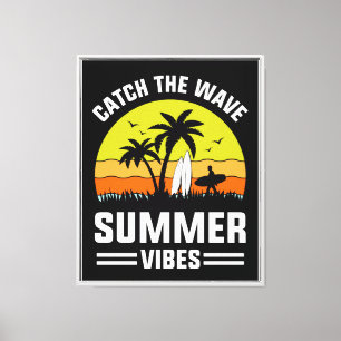 Catch The Wave Summer Vibes-64193 Canvas Print