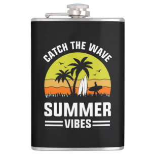 Catch The Wave Summer Vibes-64193 Hip Flask