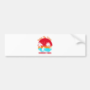 Catch the Wave Summer Vibes Bumper Sticker