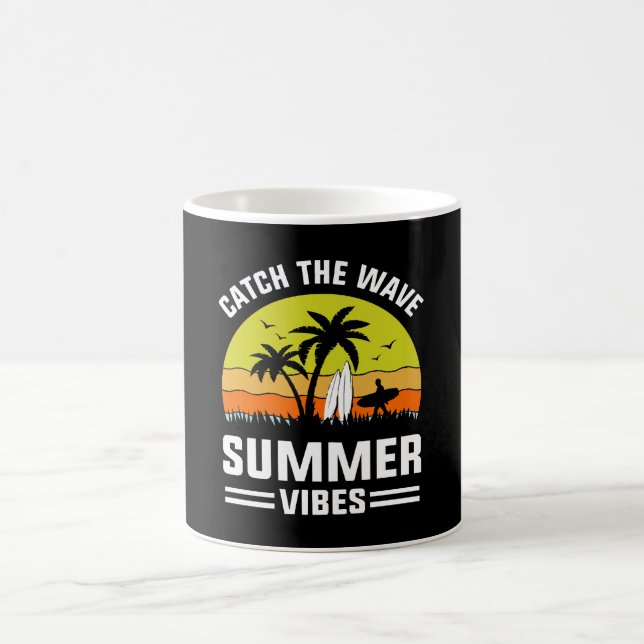 Catch the Wave Summer Vibes Coffee Mug (Center)