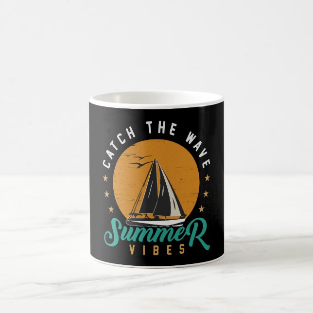 Catch the Wave Summer Vibes Coffee Mug (Center)