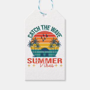 Catch the Wave Summer Vibes Gift Tags