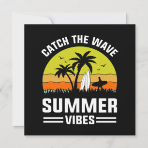 Catch the Wave Summer Vibes Invitation