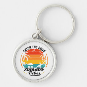 Catch the Wave Summer Vibes Keychain