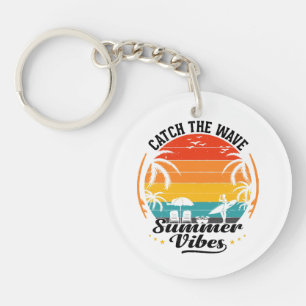 Catch the Wave Summer Vibes Keychain