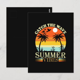 Catch the Wave Summer Vibes Postcard