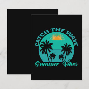 Catch the Wave Summer Vibes RSVP Card