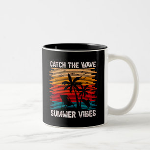 Catch The Wave Summer Vibes Two-Tone Coffee Mug