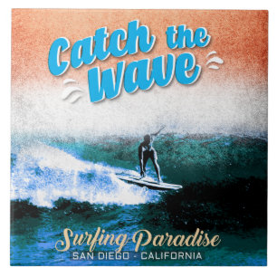 Catch the Wave - Surfing Paradise Tile