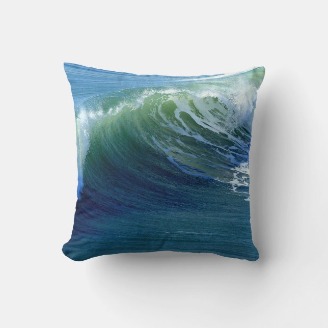 Catch the Wave Throw Pillow (Front)