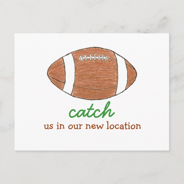 "Catch us in our new location" change of address Announcement Postcard (Front)