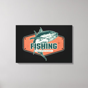 Catch With The Best   Fishing Canvas Print