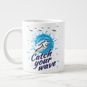Catch Your Wave Large Coffee Mug