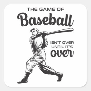 Catcher Baseball Sports Pitcher Funny Gift Idea Square Sticker